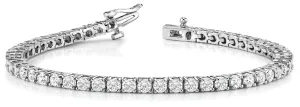 14K Diamond Prong Set Tennis Bracelet