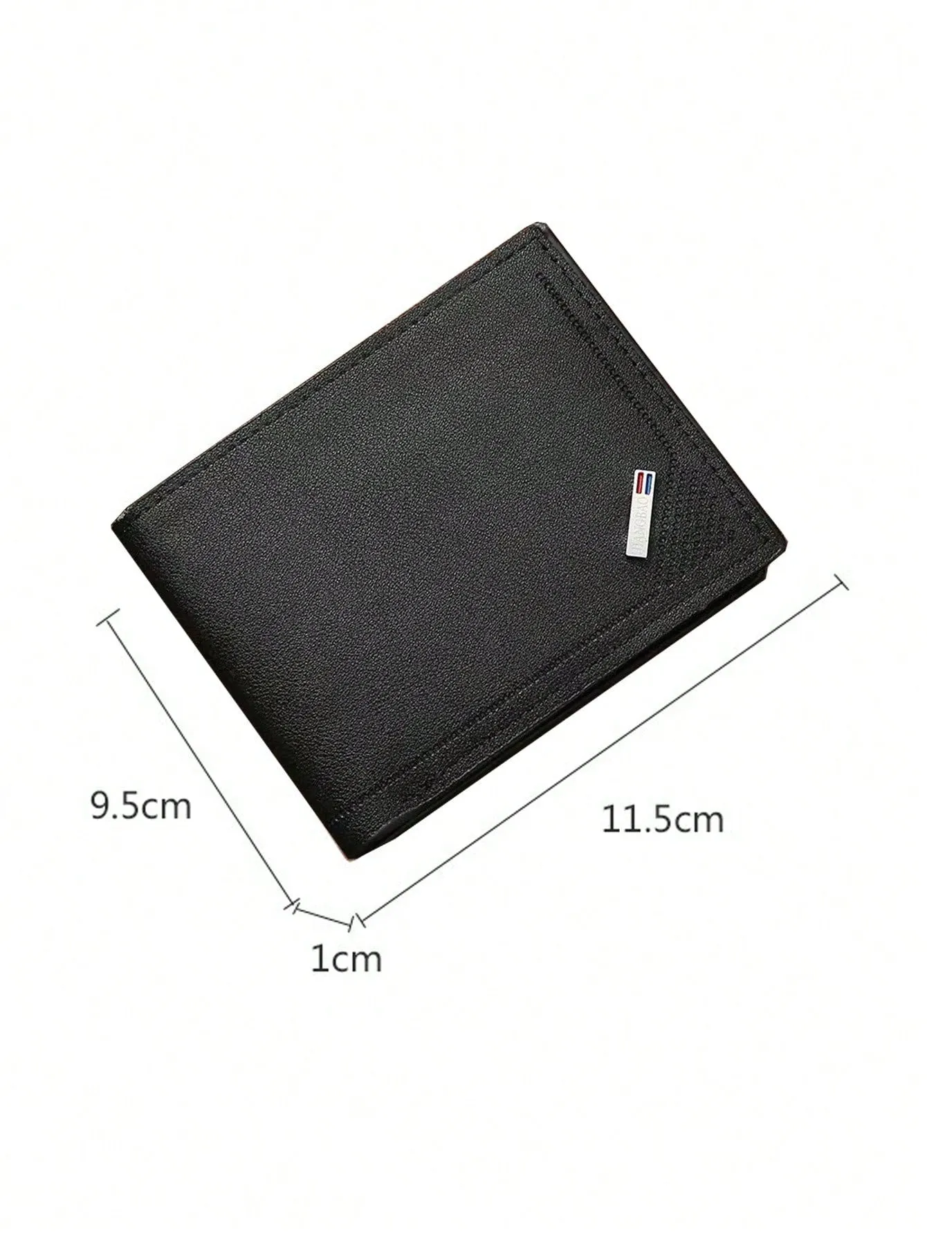 1pc Men's Classic Business & Casual Solid Color Retro  Short Wallet With Card Slot For Driving License