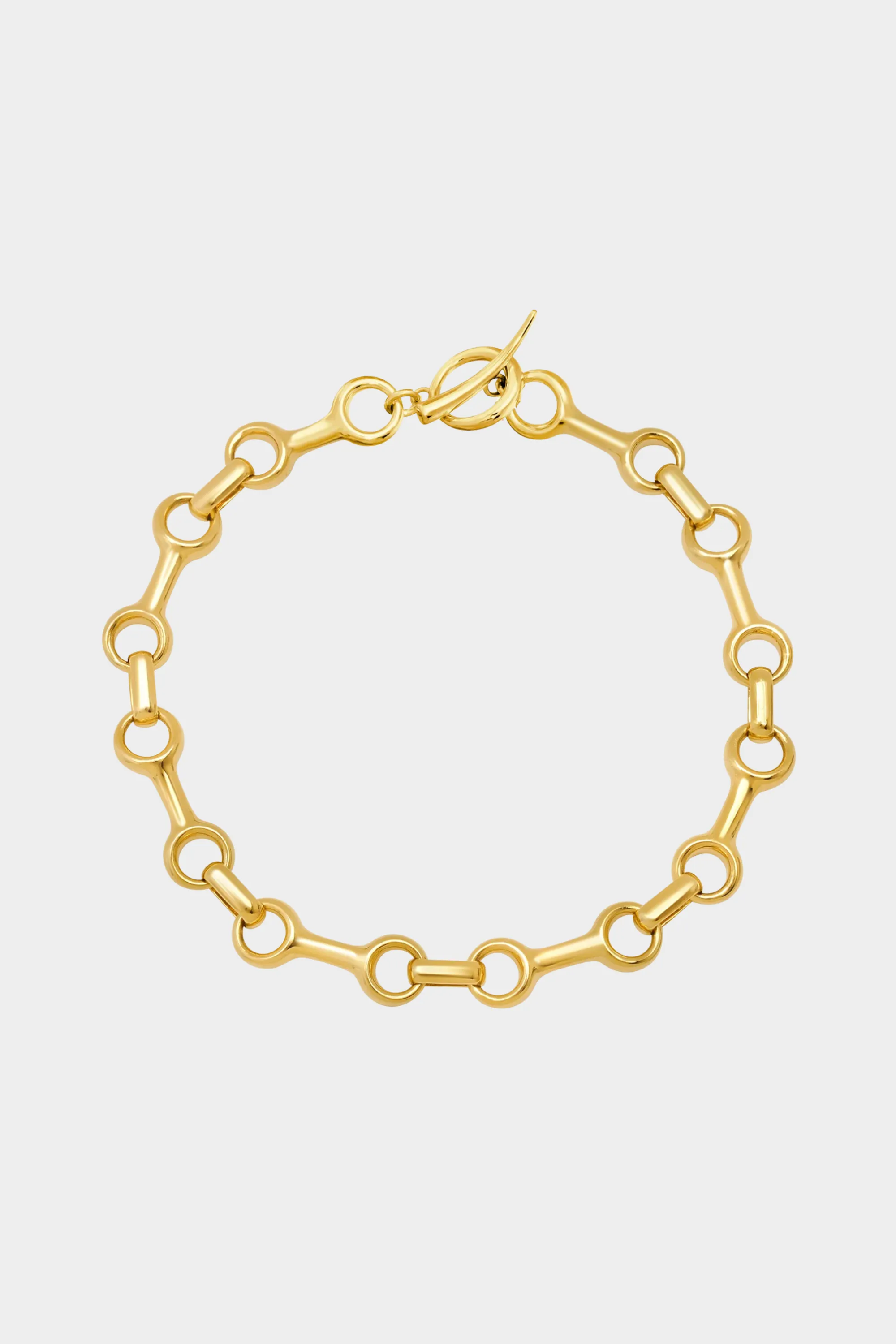 25MM Double Beam Bracelet, Yellow Gold