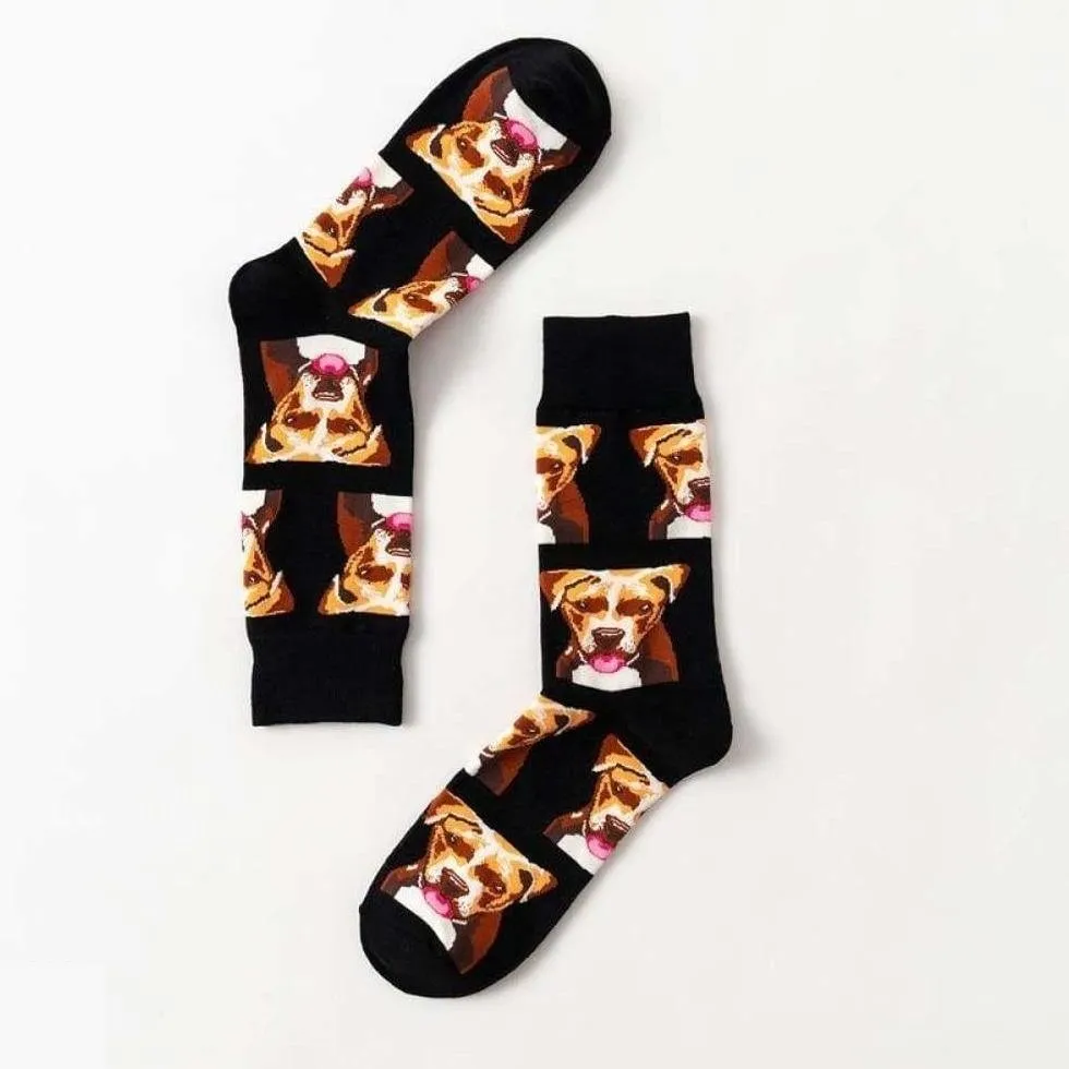 Animal Socks Dogs Staffy