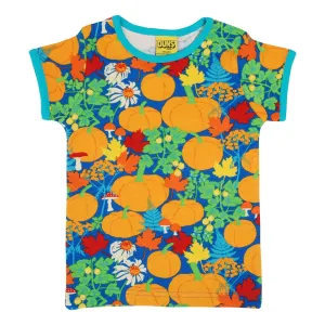 Autumn Garden - Blue Short Sleeve Shirt - 2 Left Size 11-12 & 12-13 years