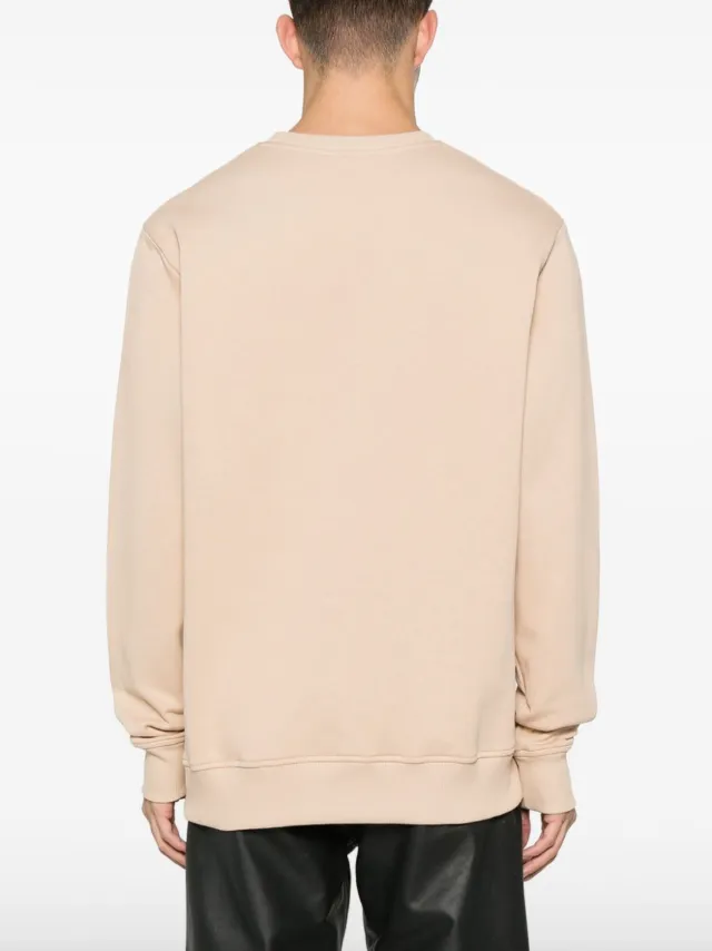 Balmain laminate cotton sweatshirt with logo