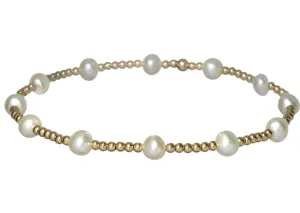 Bara 14K Gold Filled and Pearl Beaded Bracelet