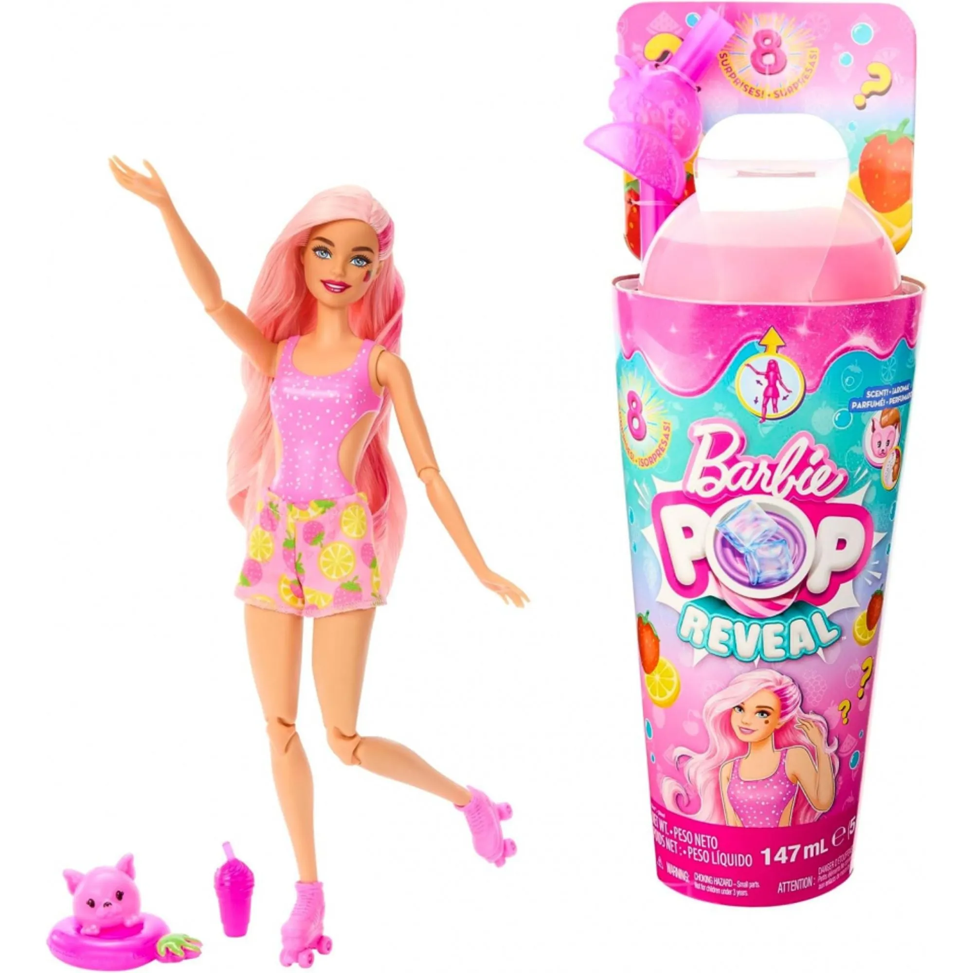 Barbie Pop Reveal Juicy Fruits Series - Strawberry Lemonade