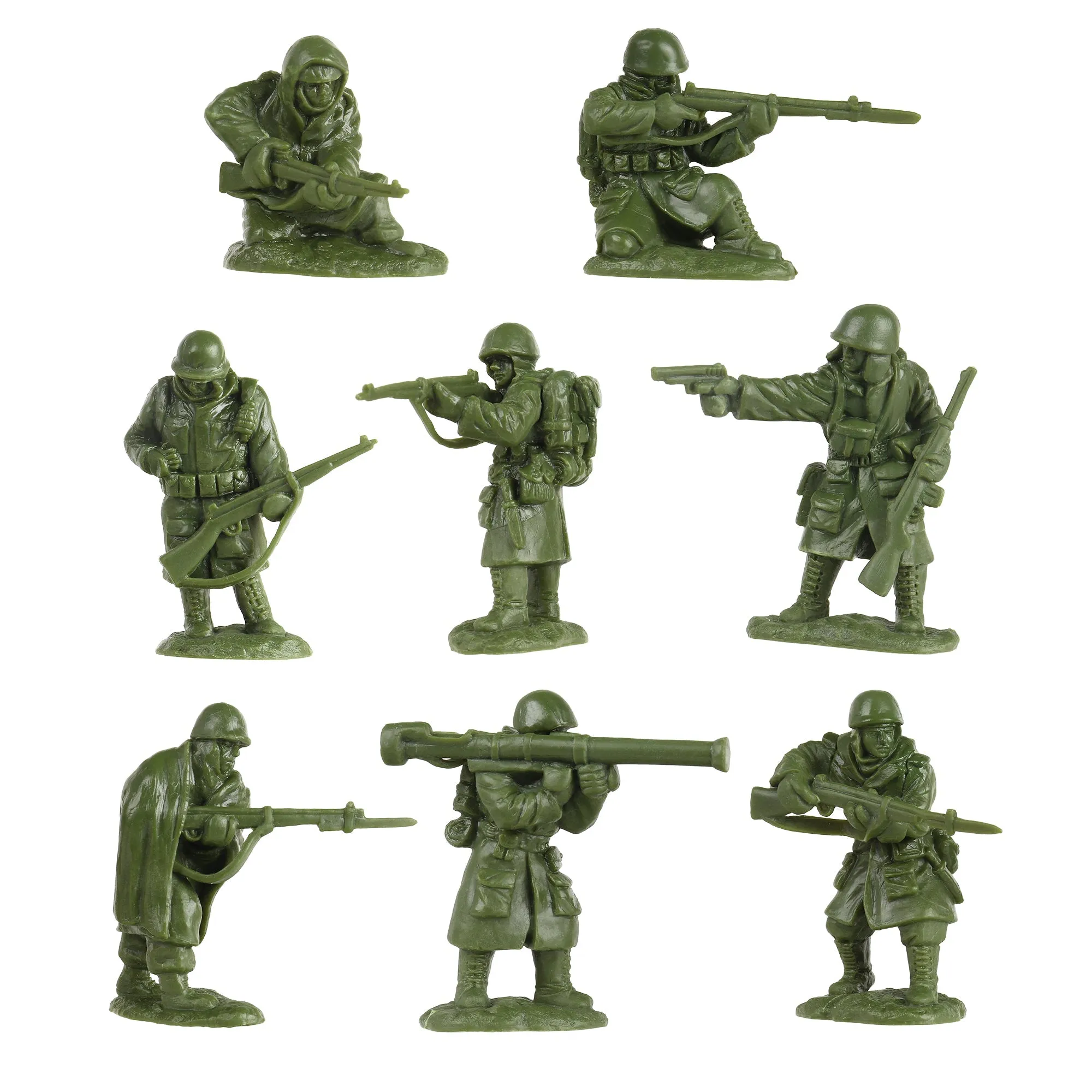 BMC Korean War Winter Battle - 16pc OD Green United States Soldier Figures