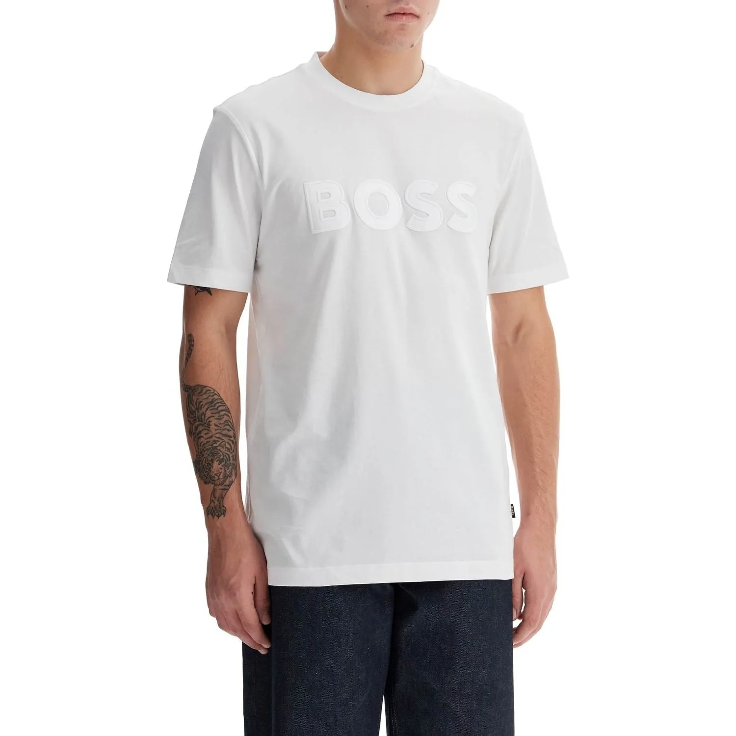 Boss t-shirt with patch logo design