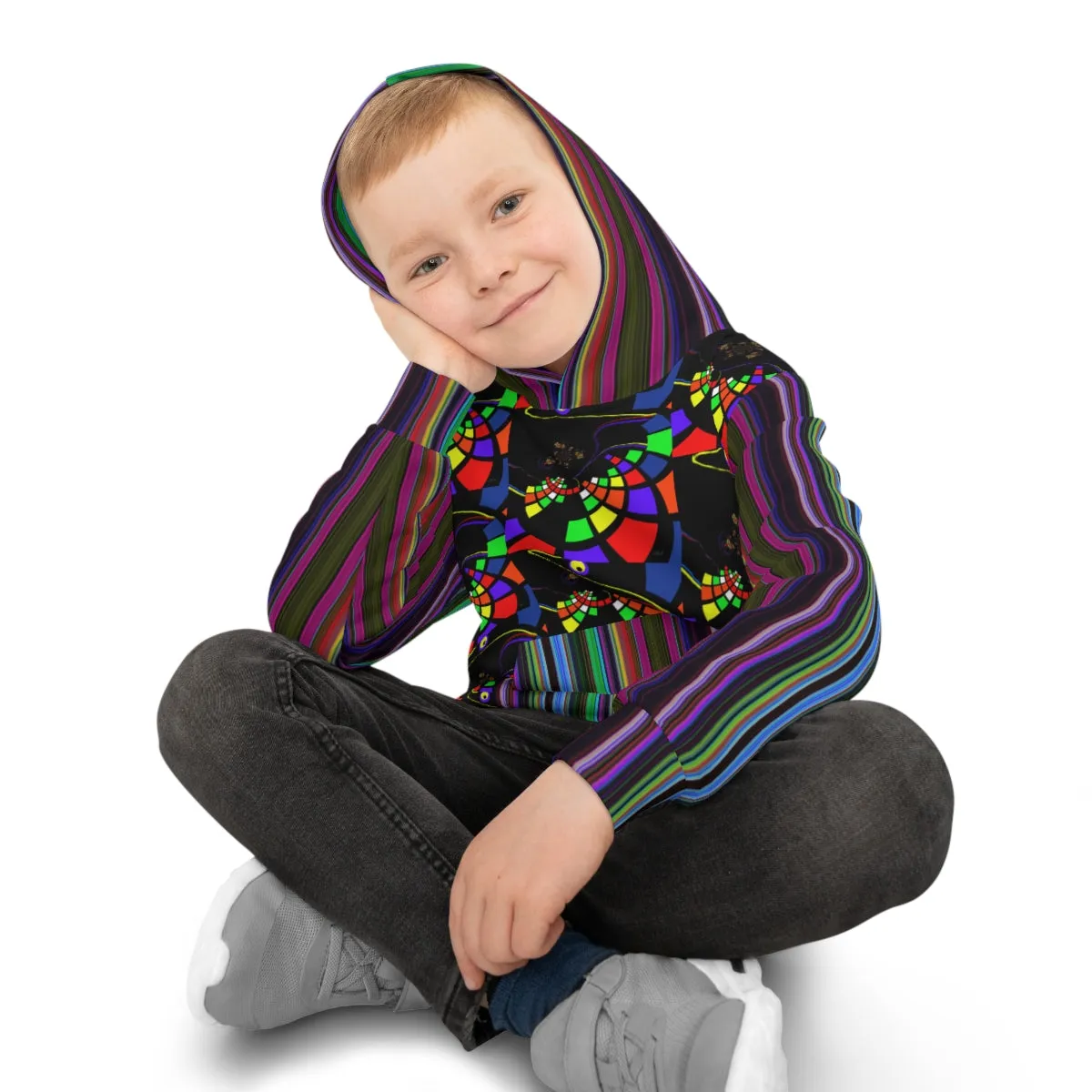 Children's Hoodie STRIPED & FRACTAL