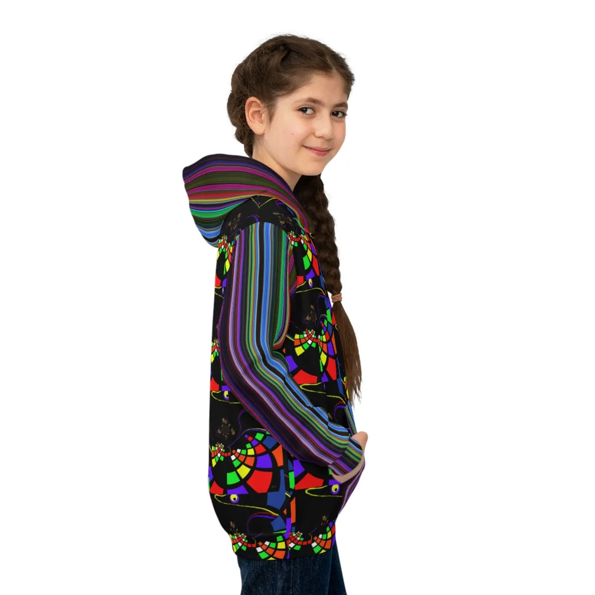 Children's Hoodie STRIPED & FRACTAL