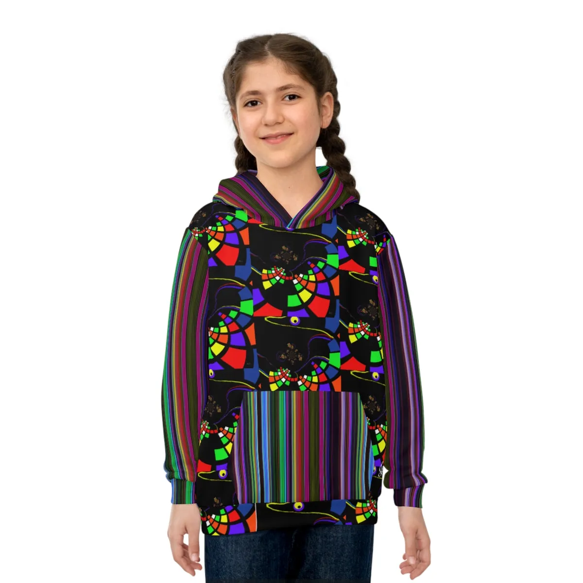 Children's Hoodie STRIPED & FRACTAL