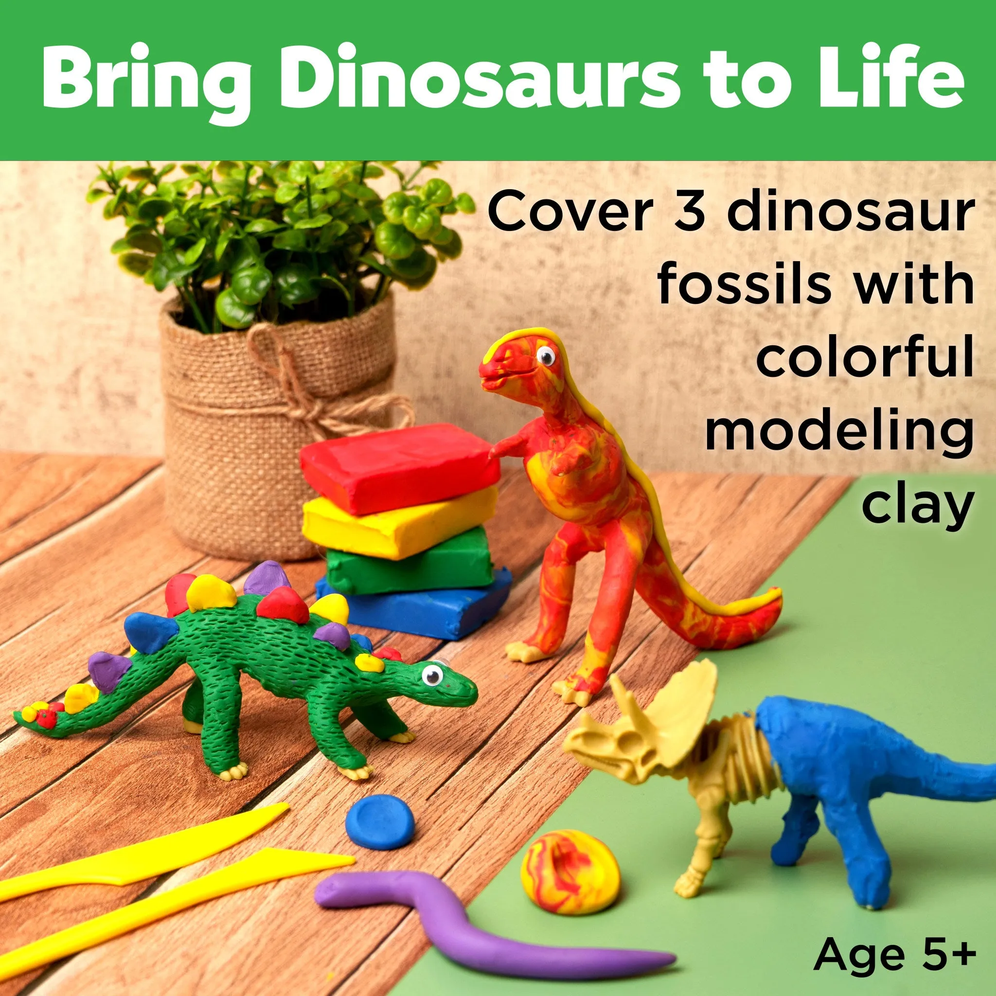 Create with Clay Dinosaurs - #6174000