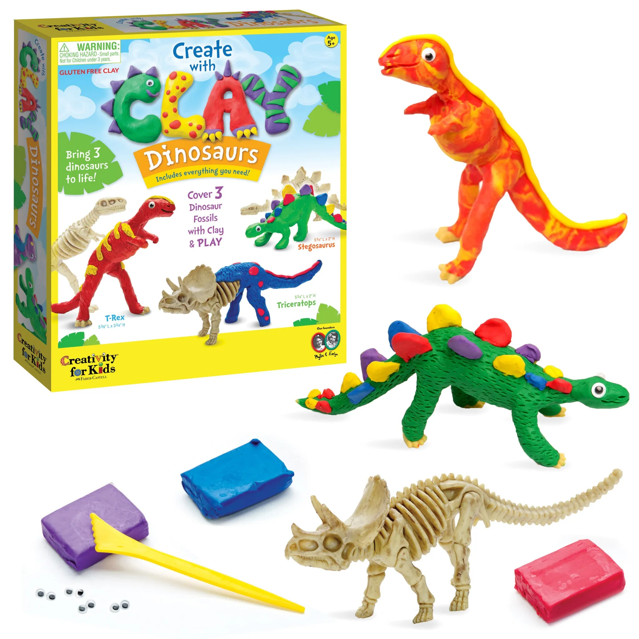 Create with Clay Dinosaurs - #6174000