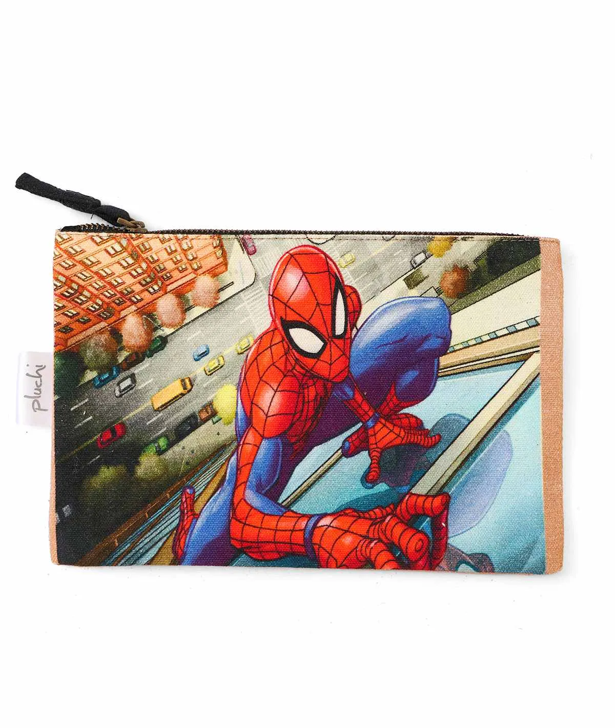 Disney  Spidey Multi Color Cotton canvas Accessories Pouch