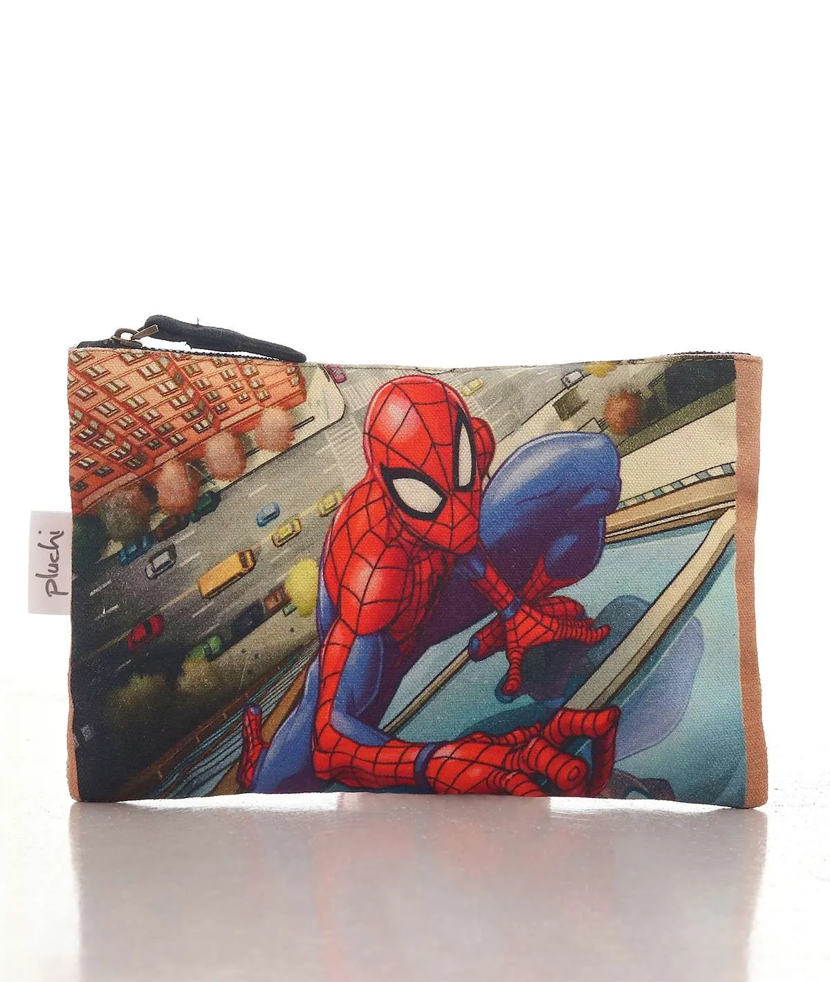 Disney  Spidey Multi Color Cotton canvas Accessories Pouch