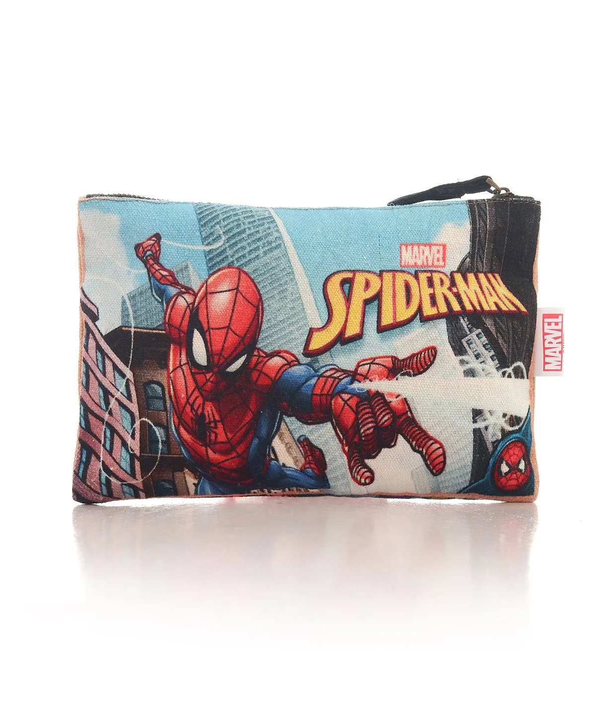 Disney  Spidey Multi Color Cotton canvas Accessories Pouch