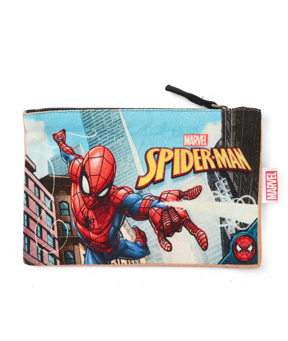 Disney  Spidey Multi Color Cotton canvas Accessories Pouch