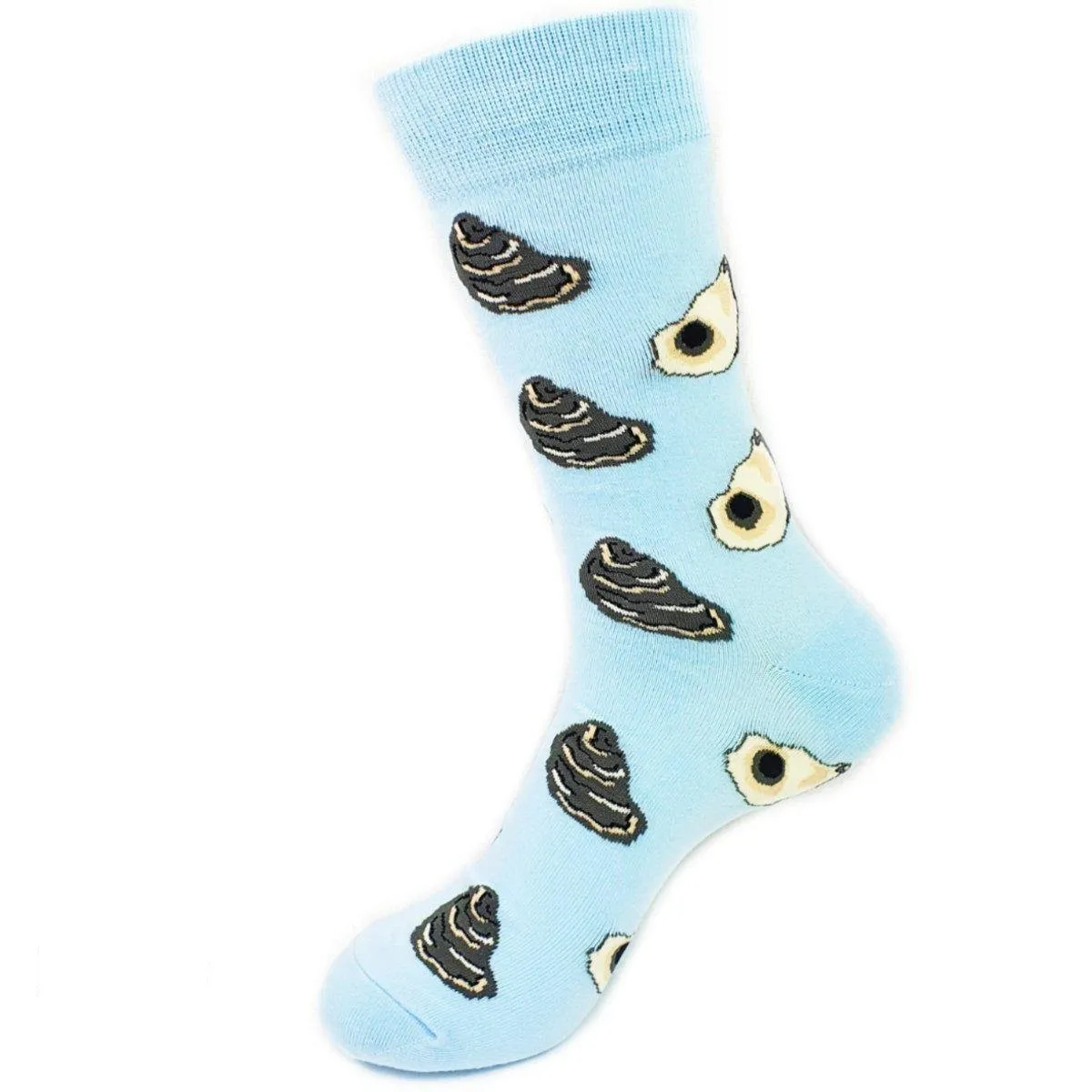 Food Socks Oyster |  Baby Blue