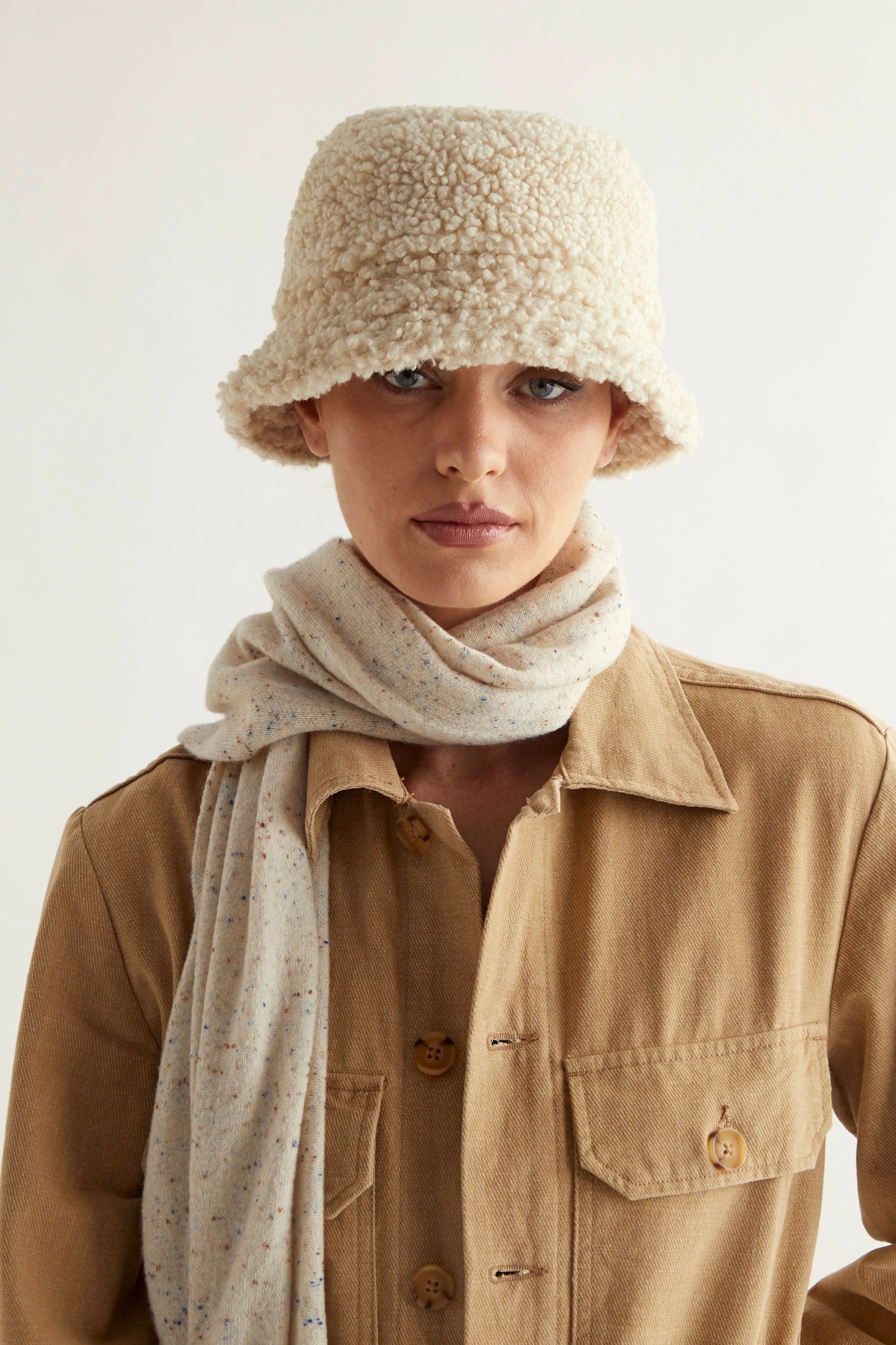 Frank Faux Shearling Bucket Hat