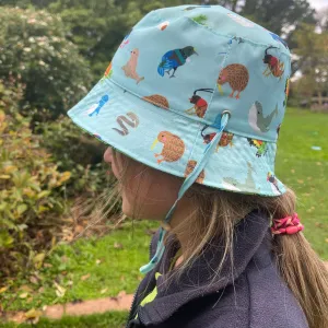 Kids Bucket Hat - NZ animals