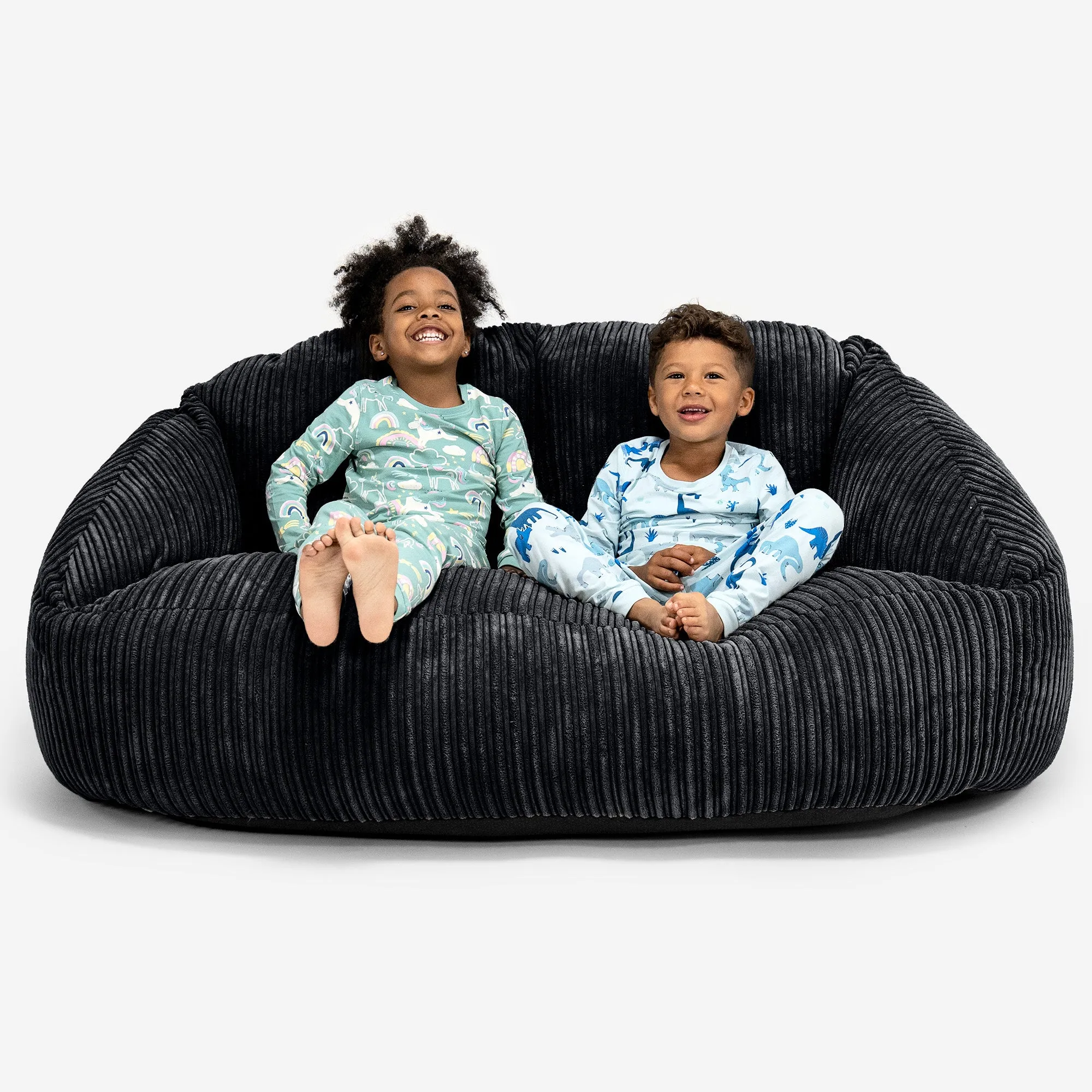 Kids Giant Bubble Sofa 3-14 yr - Cord Black