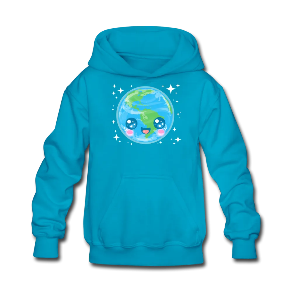 Kids' Kawaii Earth Hoodie