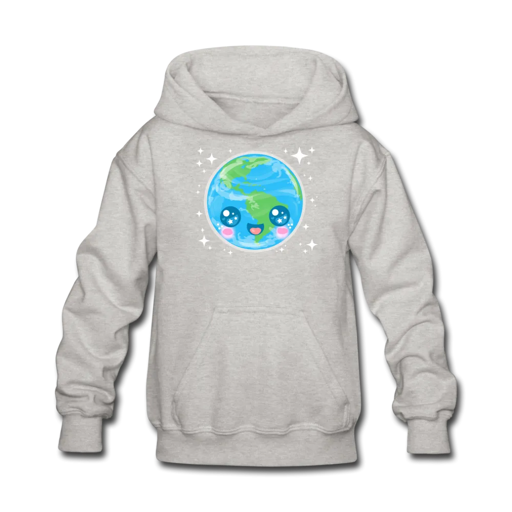 Kids' Kawaii Earth Hoodie