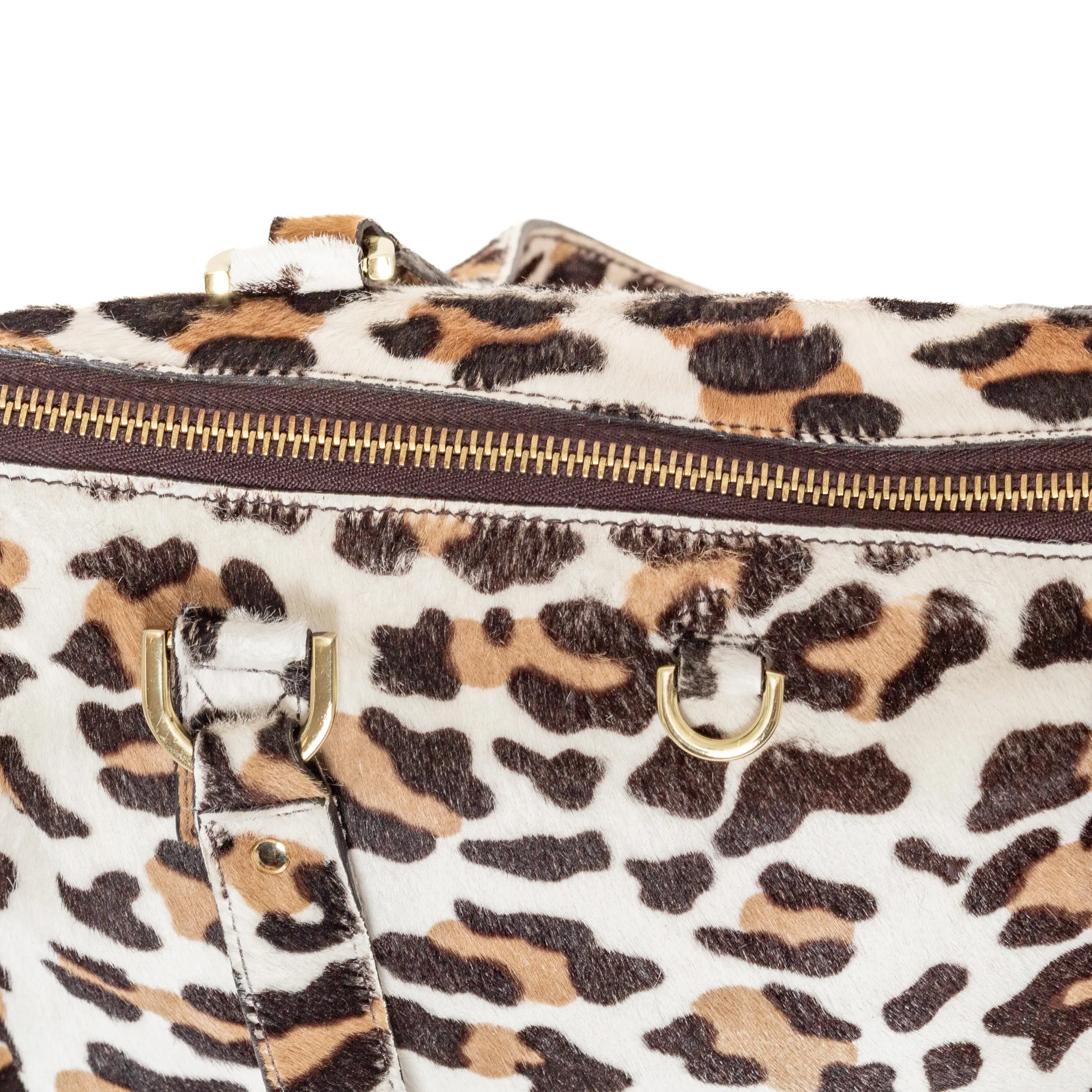 Leopard Print Pony Hair Bag