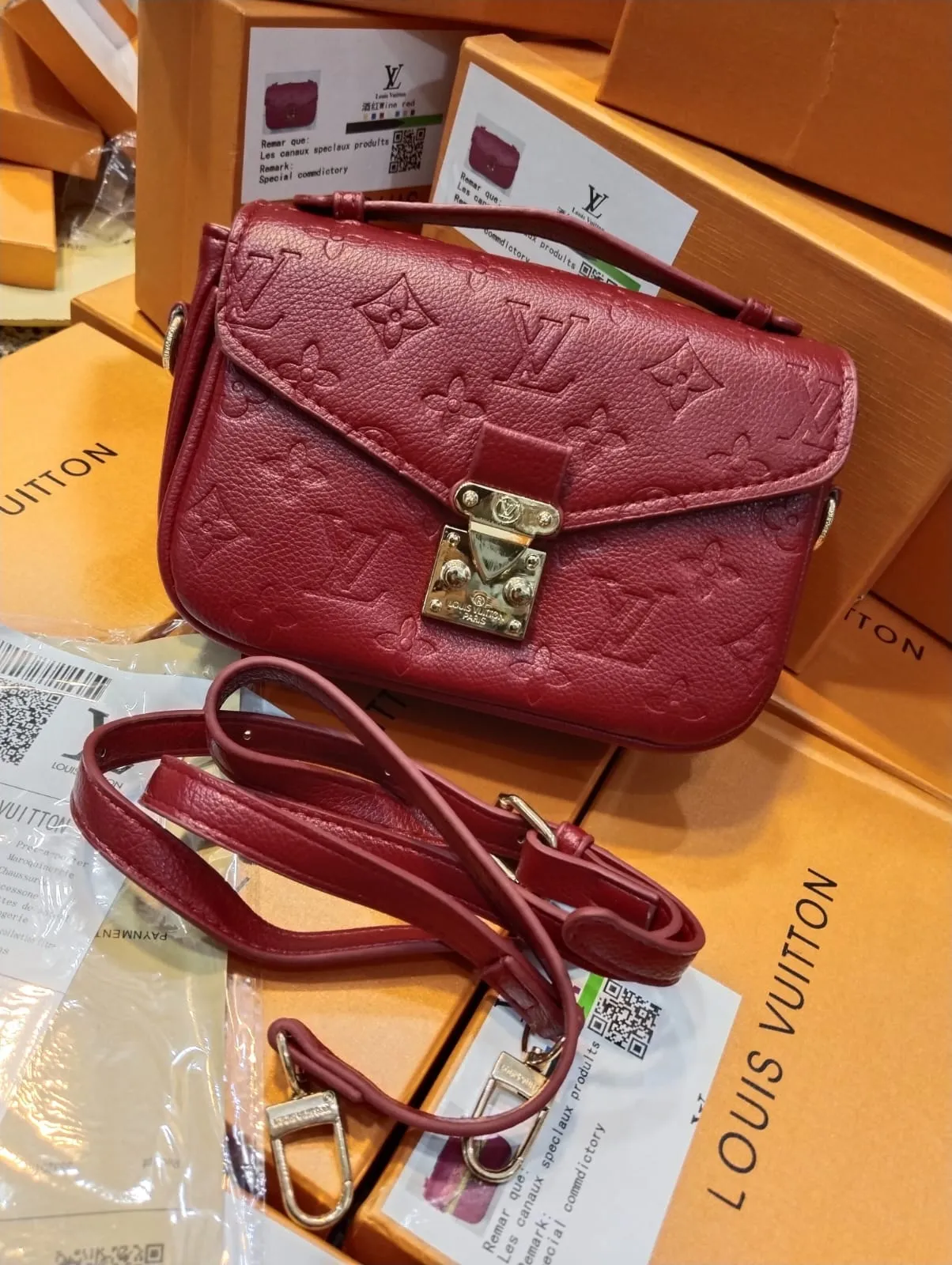 Louis Vuitton Matix Bag for Women (Red)