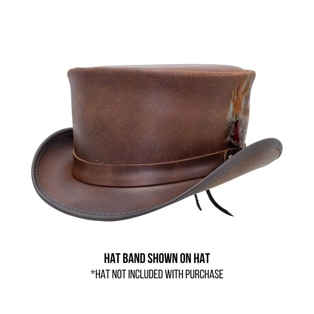 LT | Leather Hat Band with Hat Feather