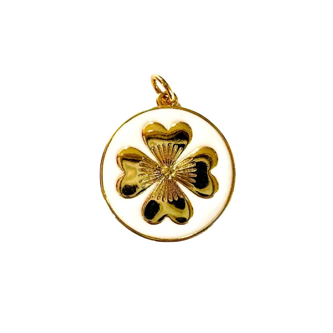 Lucky Clover Charm For Charm Necklace & Bracelet