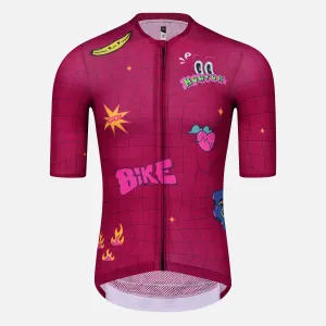 Men's Cycling Jersey FunRide Magenta