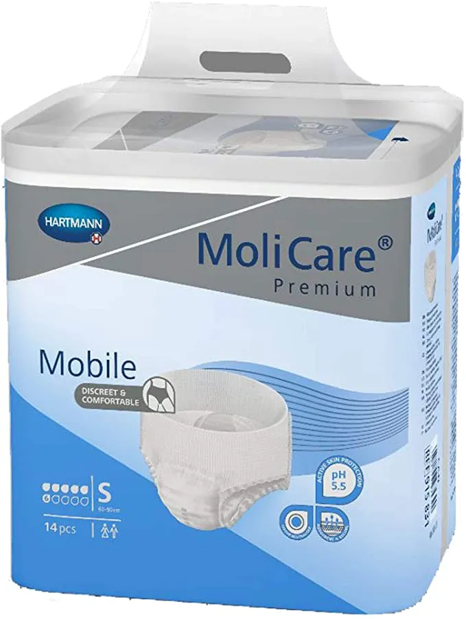 MoliCare Premium Mobile Underwear, Small, Pack/14