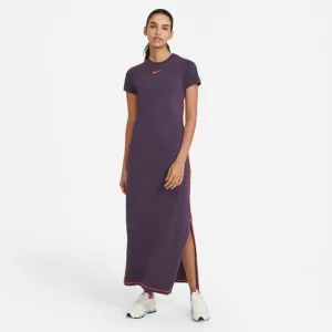 NSW ICON CLASH MAXI DRESS "DARK RAISIN"