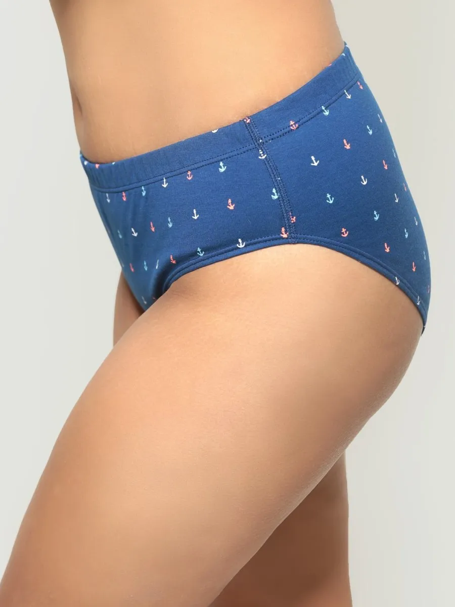 Old Anchor Biowashed Organic Cotton Bikini Underwear- Navy Blue