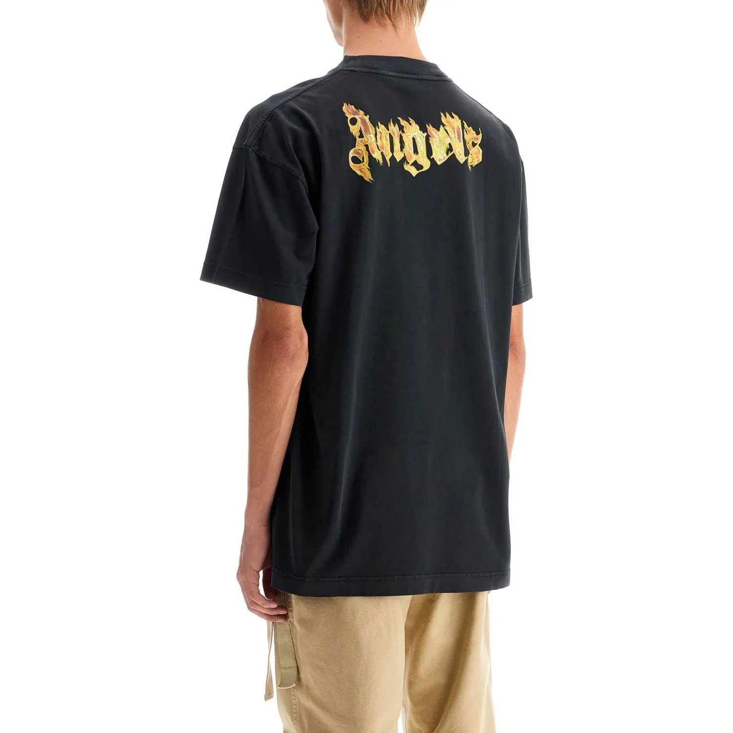 Palm Angels 'burning logo t-shirt