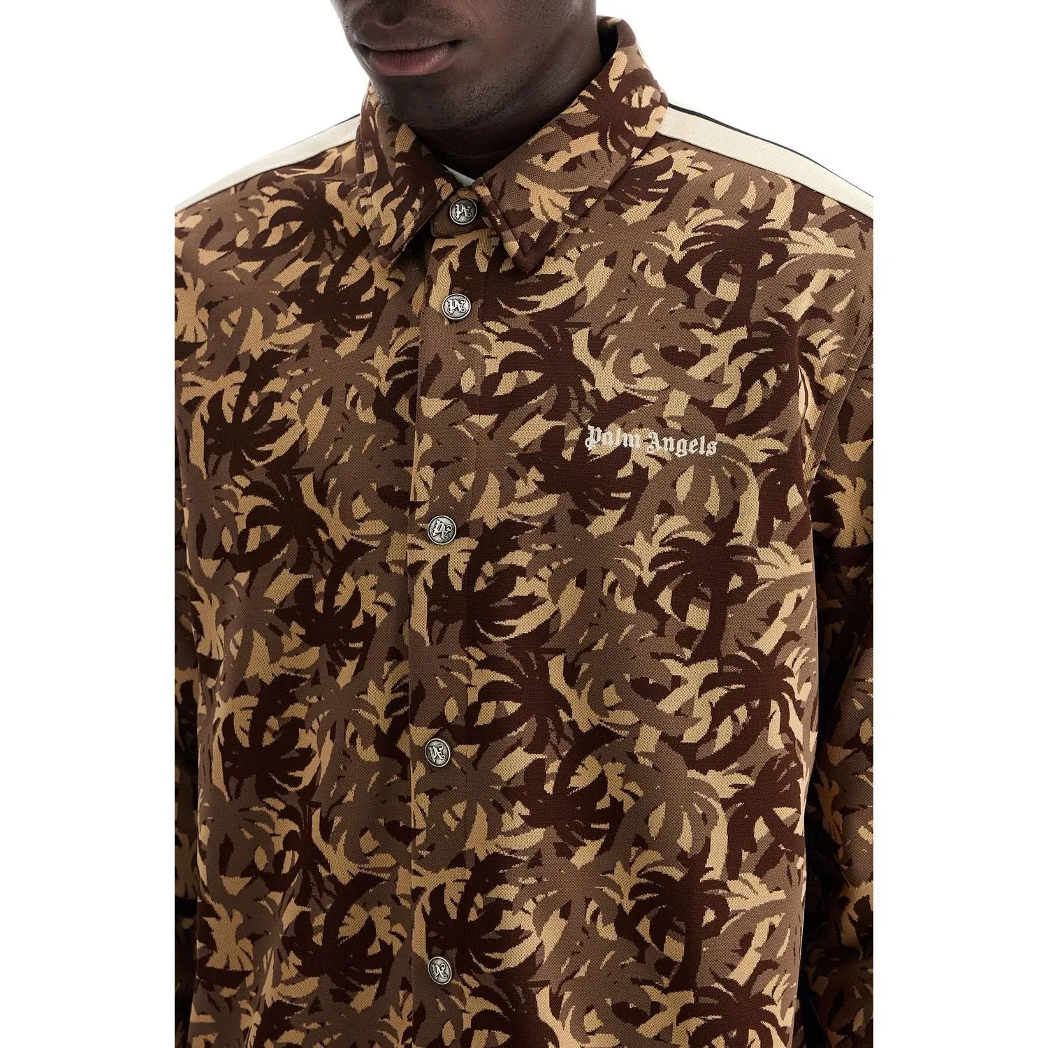 Palm Angels camouflage track overshirt