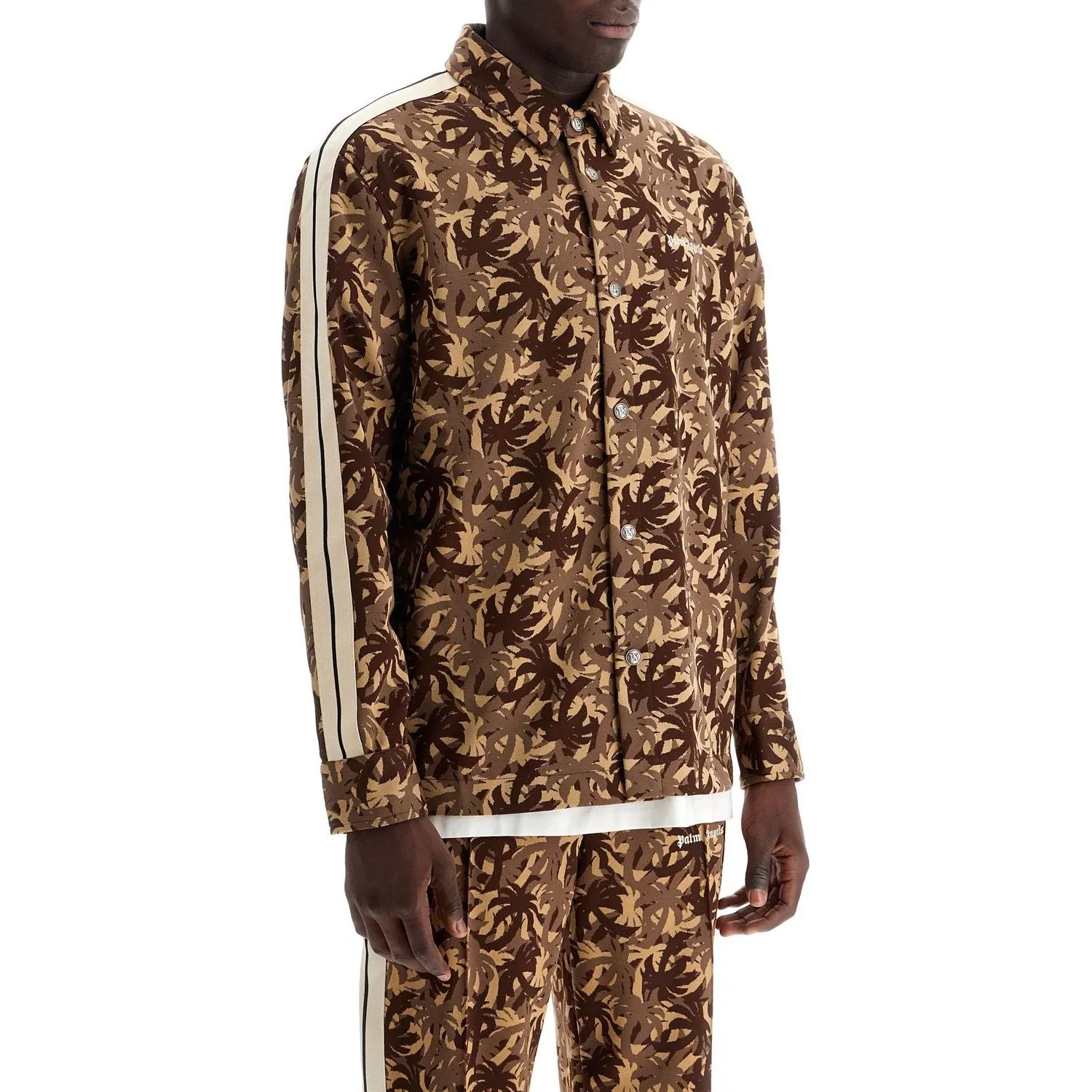 Palm Angels camouflage track overshirt