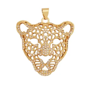 Pave Leopard Charm For Charm Bar & Charm Necklace