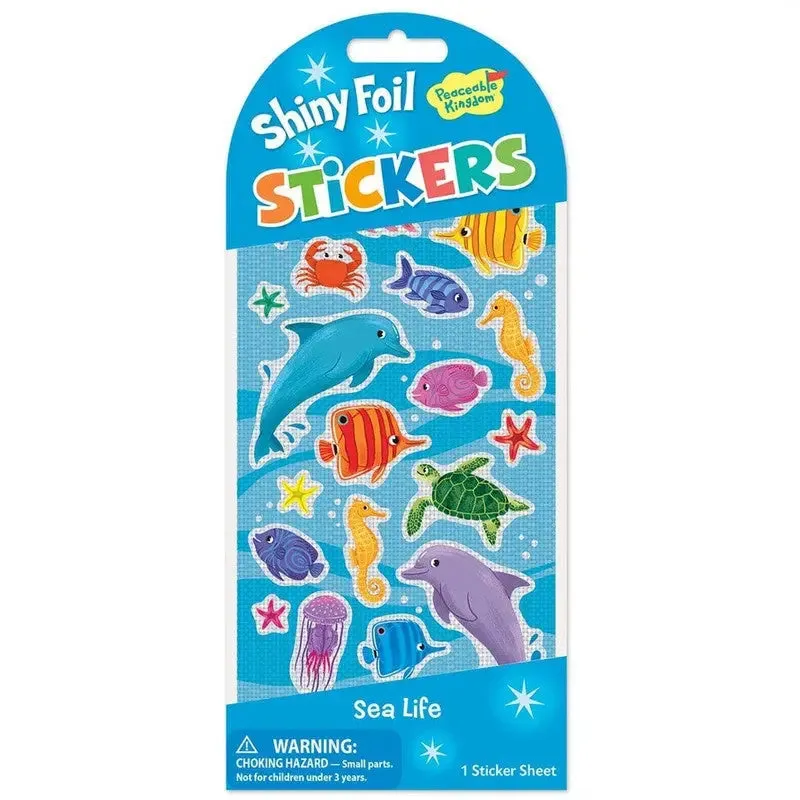 Peaceable Kingdom Foil Sea Life Stickers