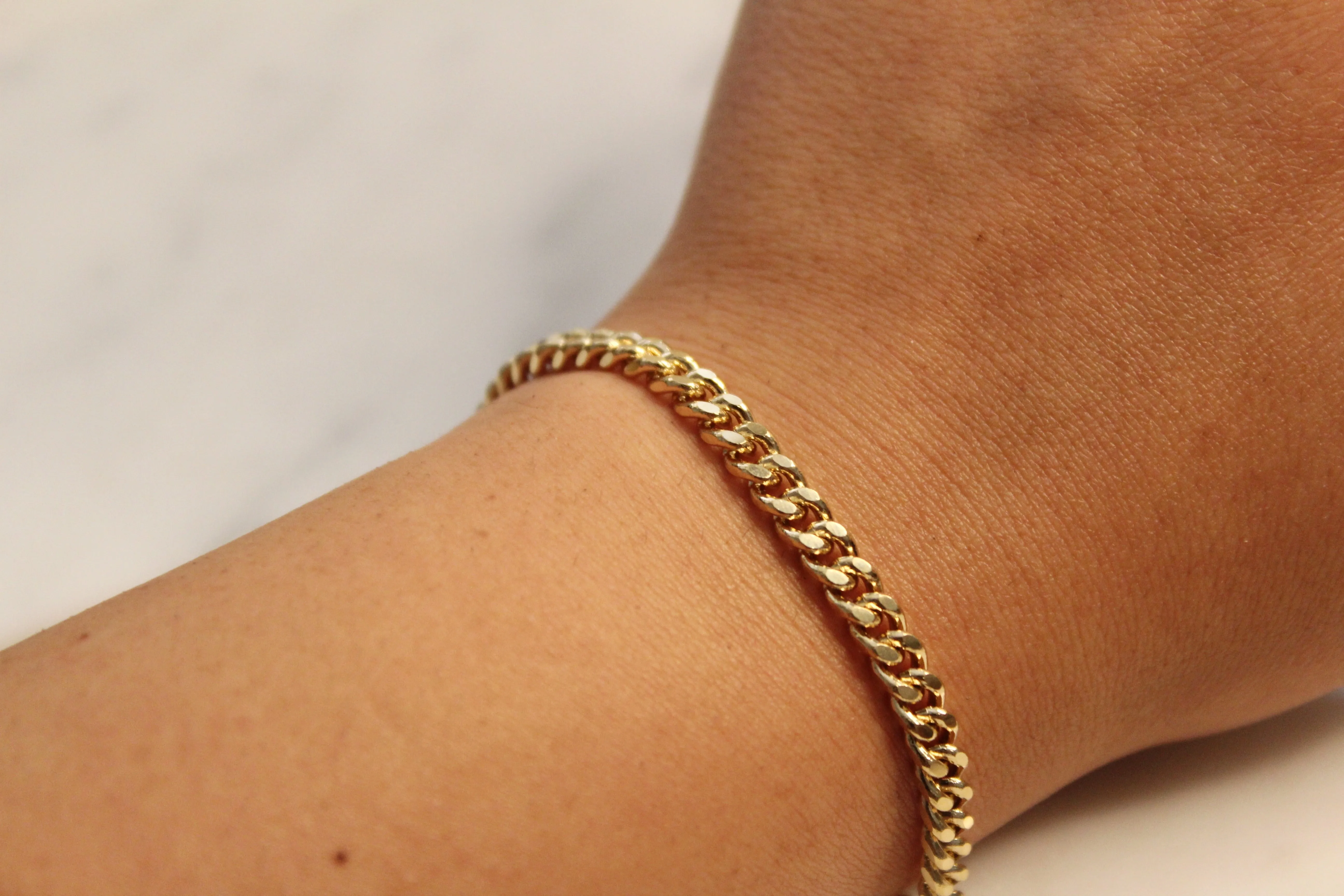 Small Cuban Chain Bracelet