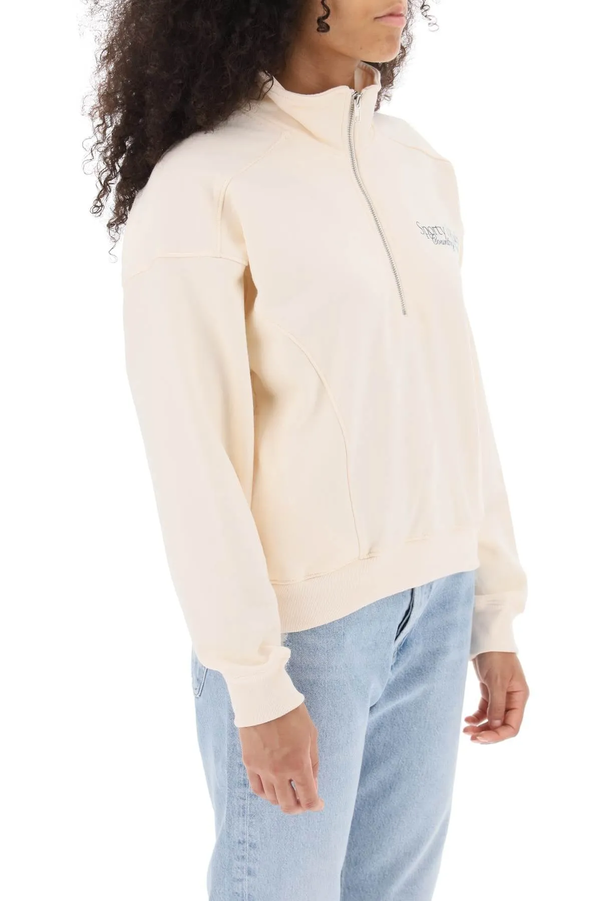 Sporty rich sr country club quarter zip sweatshirt