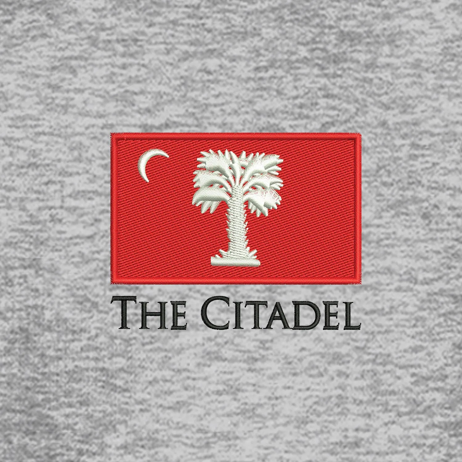 The Citadel Big Red Flag Core Fleece Full-Zip Hooded Sweatshirt