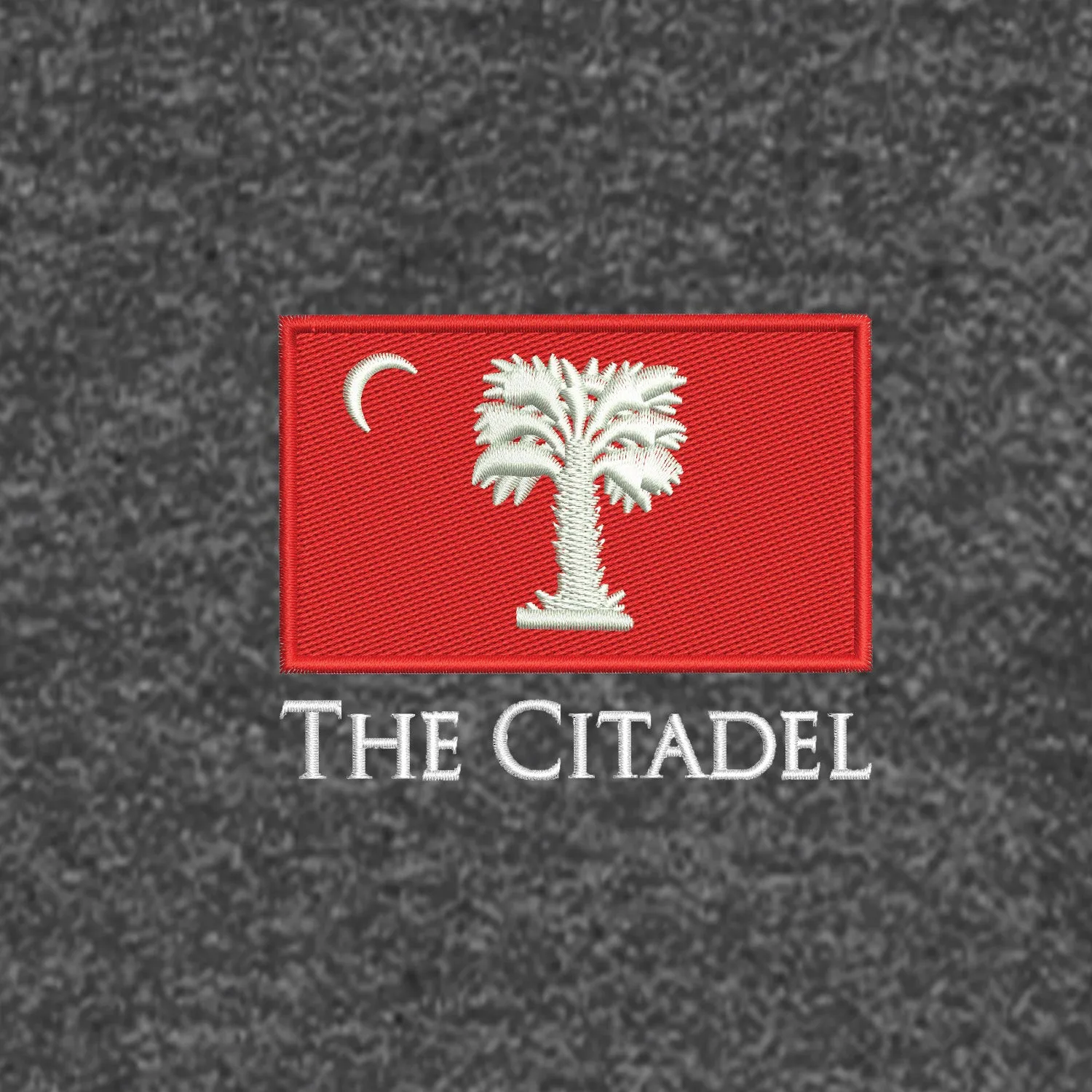 The Citadel Big Red Flag Core Fleece Full-Zip Hooded Sweatshirt