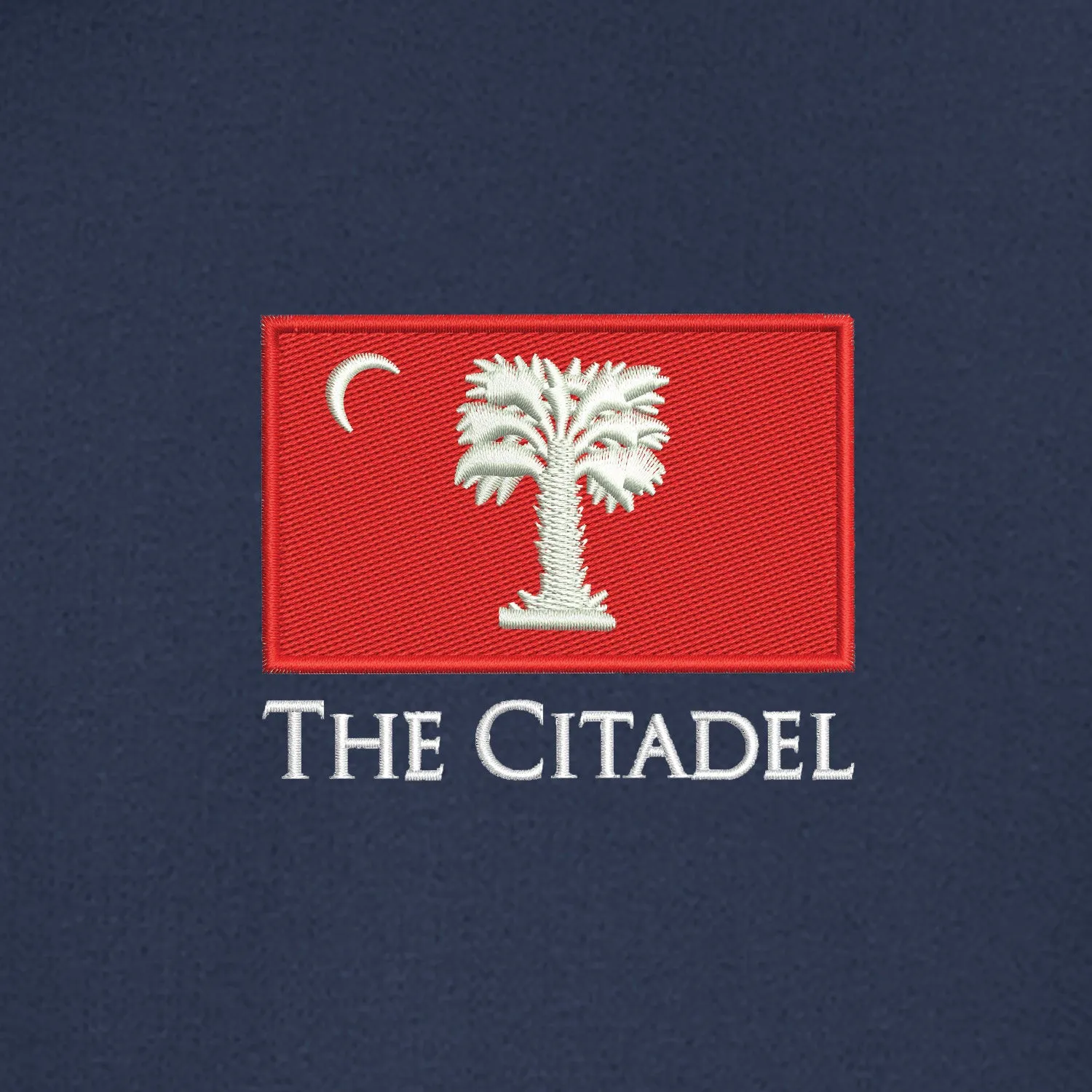 The Citadel Big Red Flag Core Fleece Full-Zip Hooded Sweatshirt