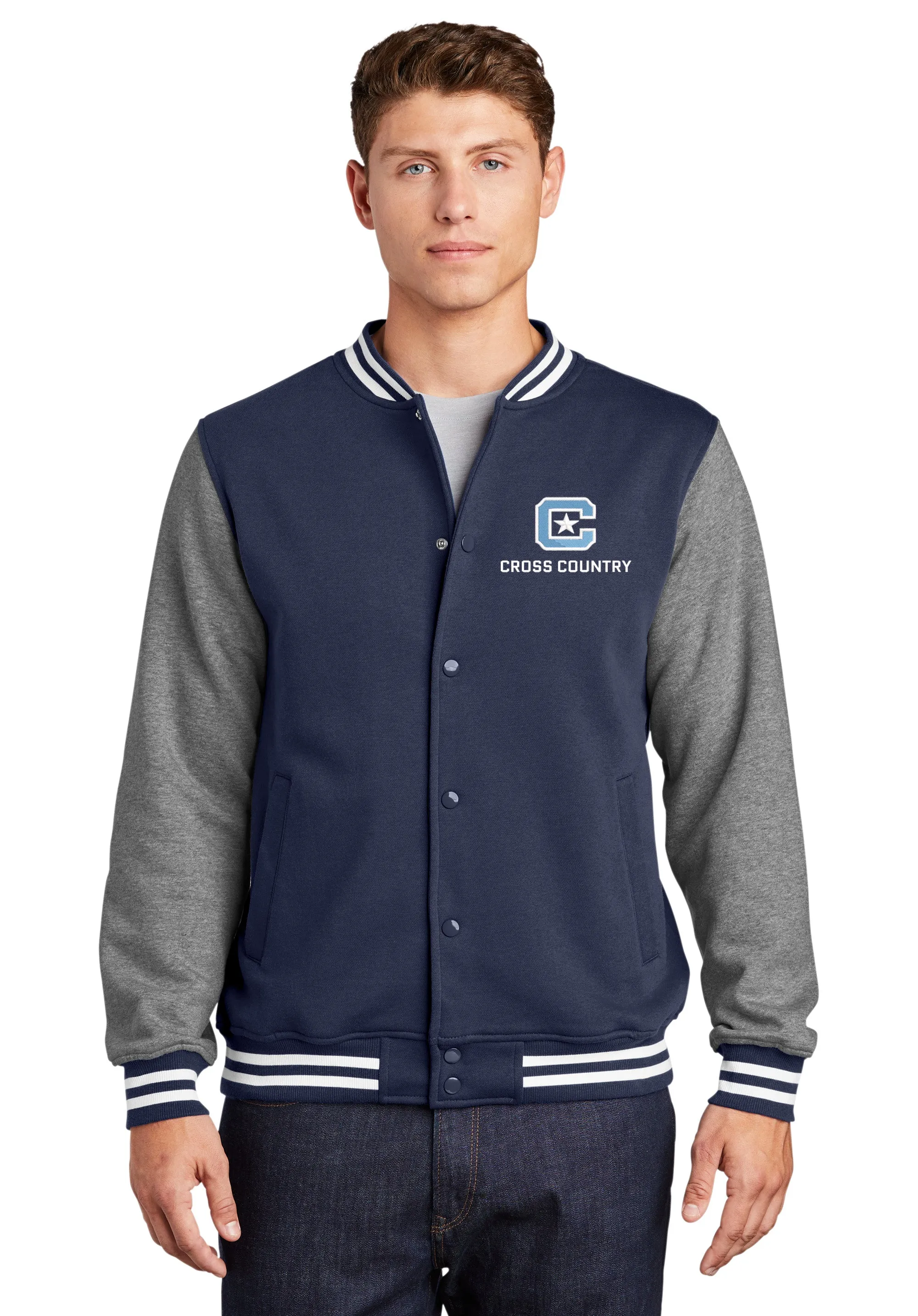 The Citadel C, Sports - Cross Country, Fleece Letterman Jacket