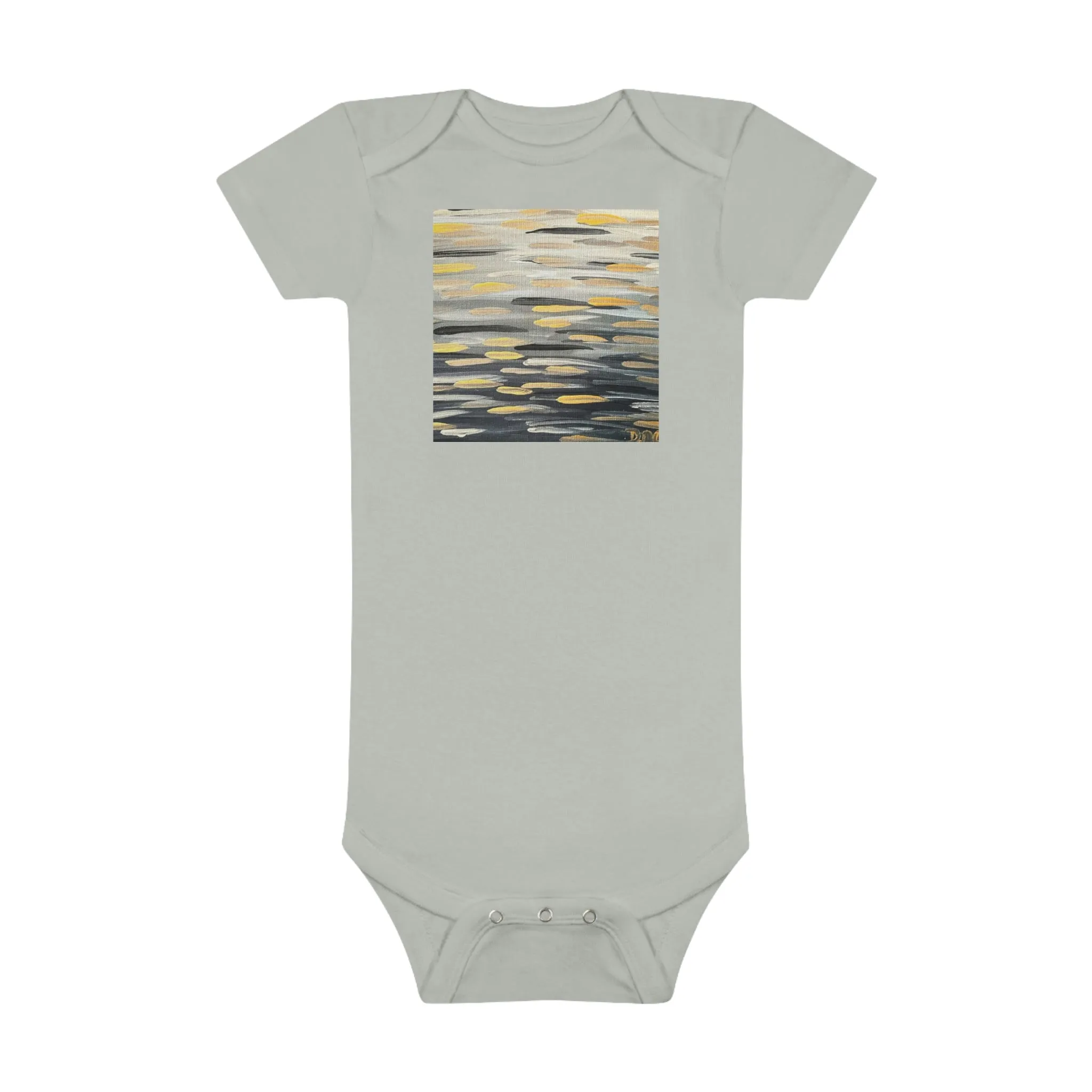 “The Zebra Brushstrokes”  Baby Short Sleeve Onesie®