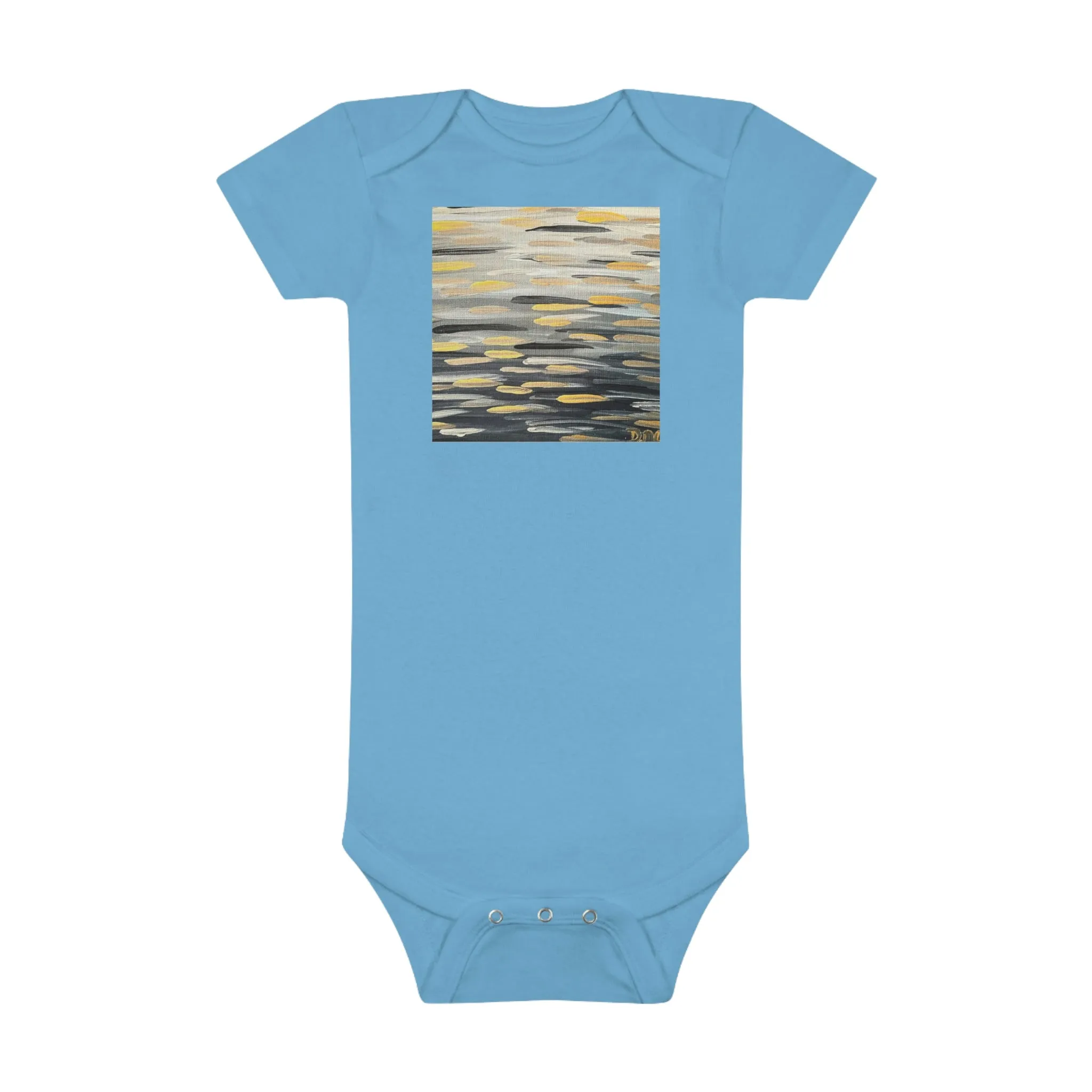 “The Zebra Brushstrokes”  Baby Short Sleeve Onesie®