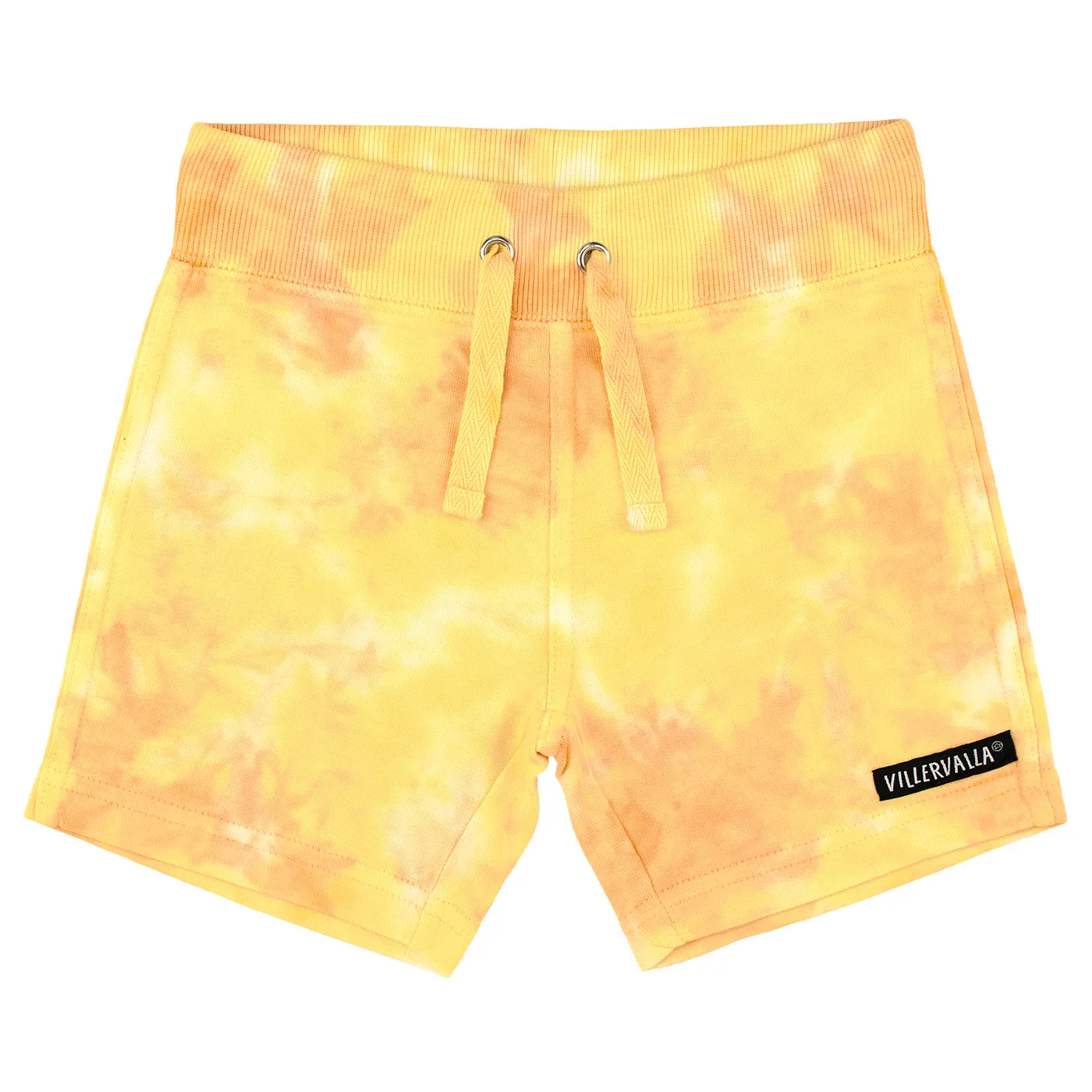 Tie Dye Relaxed Shorts - Mandarin / Lemon