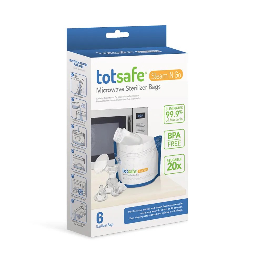 Totsafe Steam N' Go Microwavable Sterilizing Bags