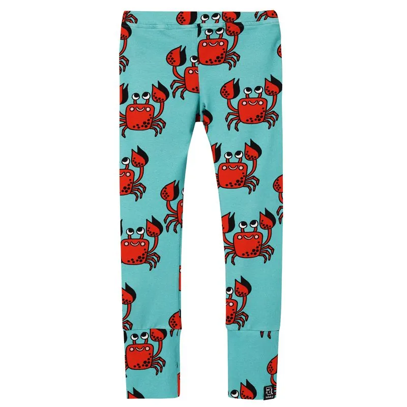 Turquoise Crab Leggings - 1 Left Size 10-12 years