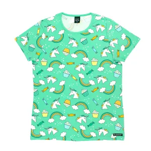 Unicorn Short Sleeve Shirt - Pear - 1 Left Size 2-3 years